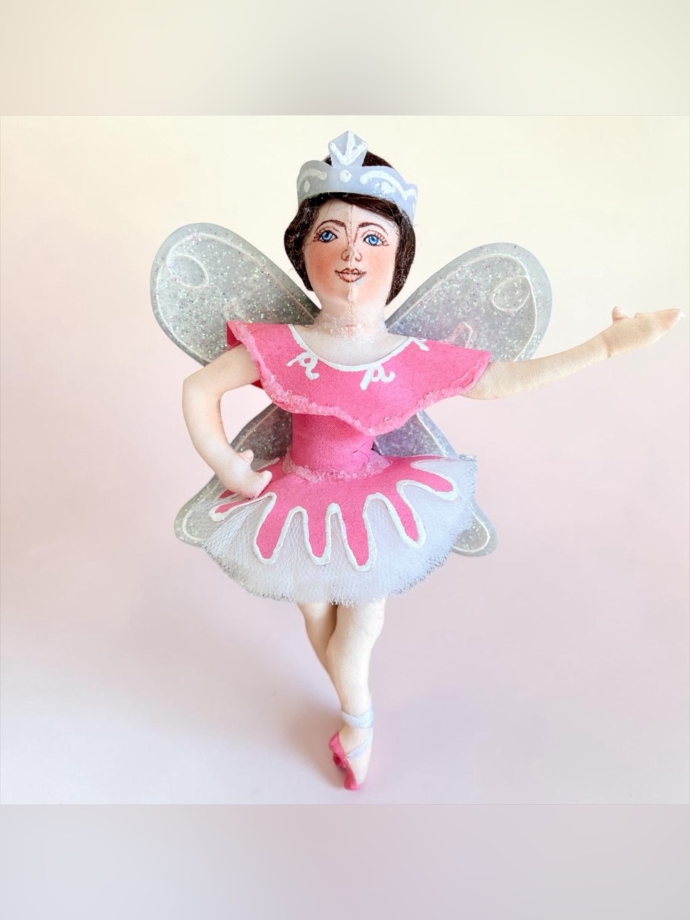 Gladys Boalt Vintage Ornament Sugarplum Fairy Nutcracker Artist Signed 1990